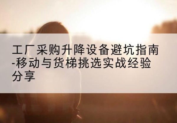 美兰移动式升降机怎么选-工厂采购升降设备避坑指南-移动与货梯挑选实战经验分享